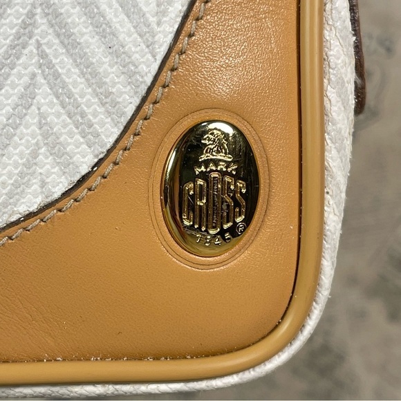 Vintage 80s Mark Cross Signature Herringbone Crossbody, Vintage 80s - Picture 11 of 16